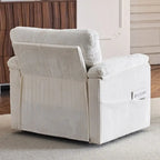 33  Corduroy Swivel Single Sofa Chair
