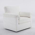 33  Corduroy Swivel Single Sofa Chair