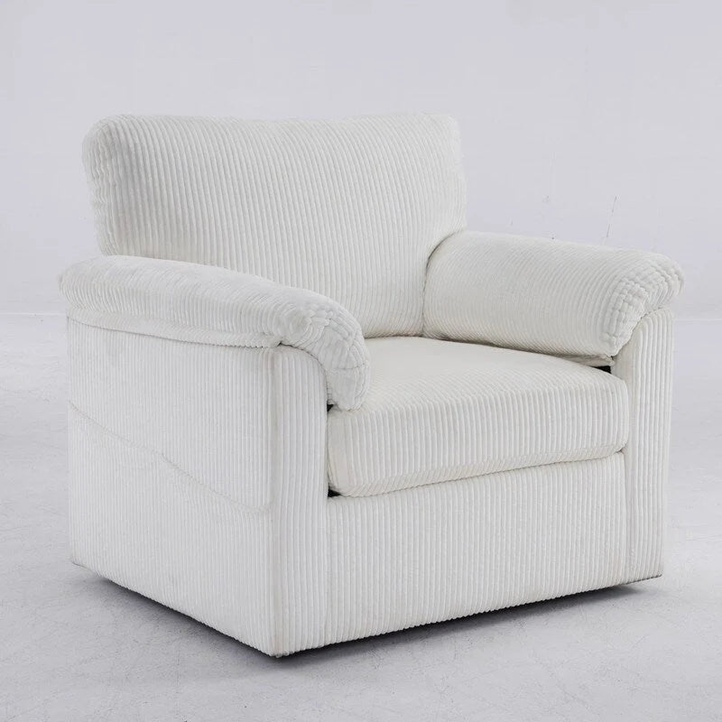 33  Corduroy Swivel Single Sofa Chair