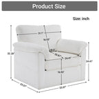 33  Corduroy Swivel Single Sofa Chair