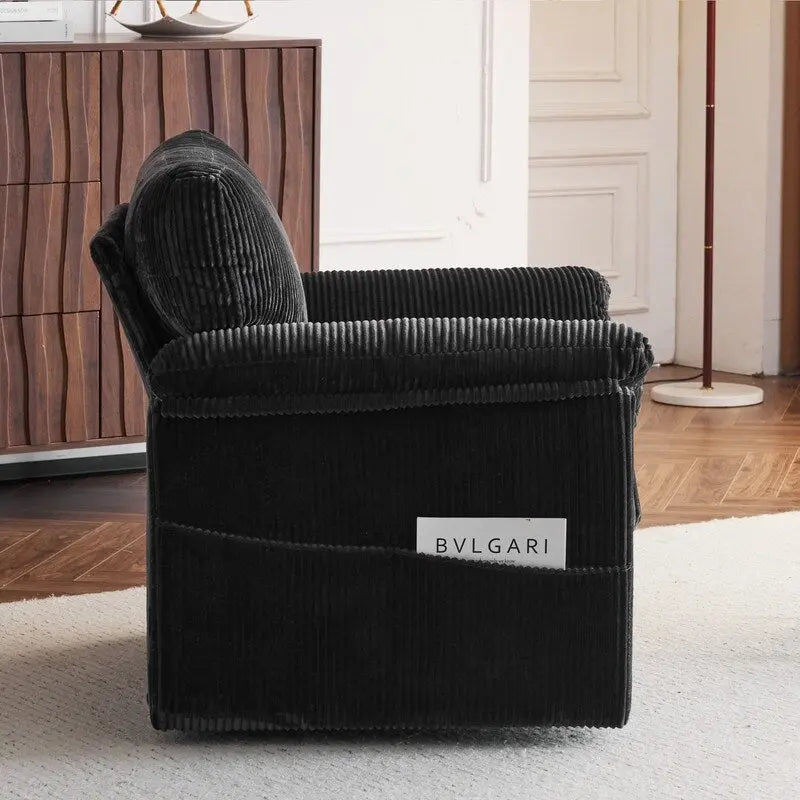 33  Corduroy Swivel Single Sofa Chair