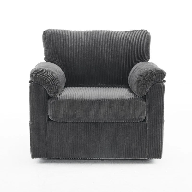33  Corduroy Swivel Single Sofa Chair