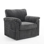 33  Corduroy Swivel Single Sofa Chair