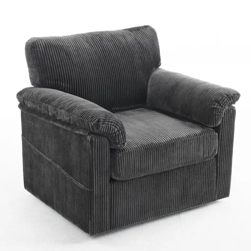 33  Corduroy Swivel Single Sofa Chair