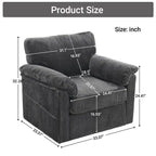 33  Corduroy Swivel Single Sofa Chair