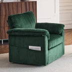 33  Corduroy Swivel Single Sofa Chair