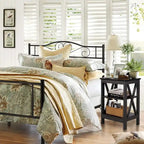 VECELO Modern End Tables with 3-Tier Open Storage Shelves, Side Tables and Nightstands