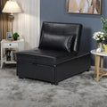 Multi-Functional Folding Ottoman Sofa Bed with Converts to Lounge Chair and Single Bed (264lb Capacity)