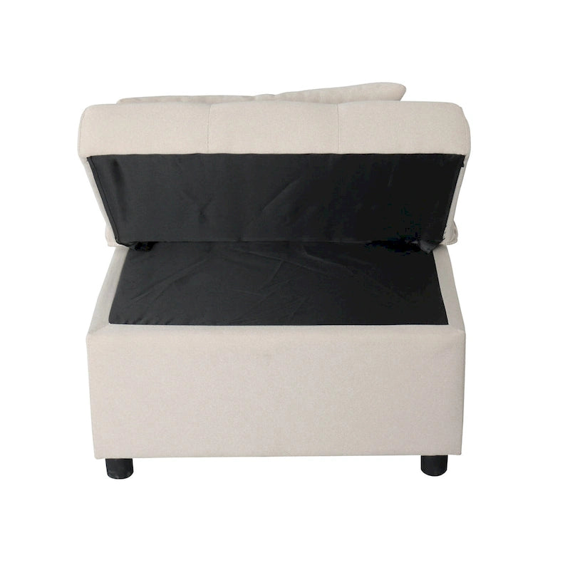 Multi-Functional Folding Ottoman Sofa Bed with Converts to Lounge Chair and Single Bed (264lb Capacity)