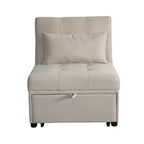 Multi-Functional Folding Ottoman Sofa Bed with Converts to Lounge Chair and Single Bed (264lb Capacity)