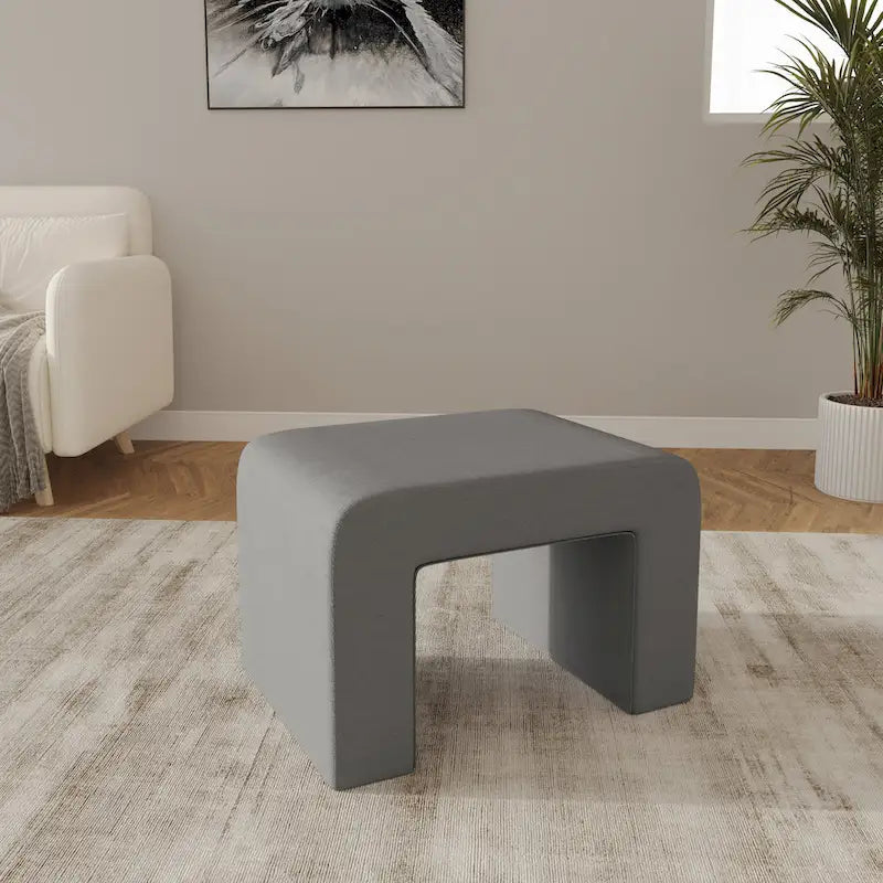 Vint 26  Modern Bench Upholstered in Velvet or Boucle With Padded Foam Seat for Living Room Bedroom Home Office