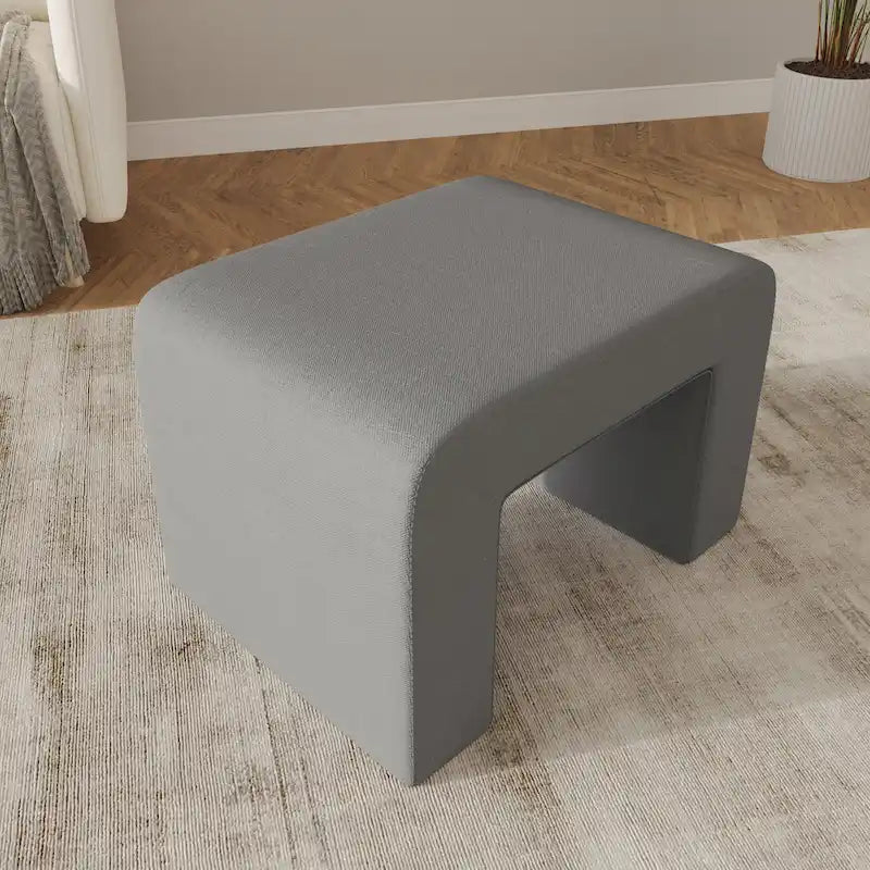 Vint 26  Modern Bench Upholstered in Velvet or Boucle With Padded Foam Seat for Living Room Bedroom Home Office