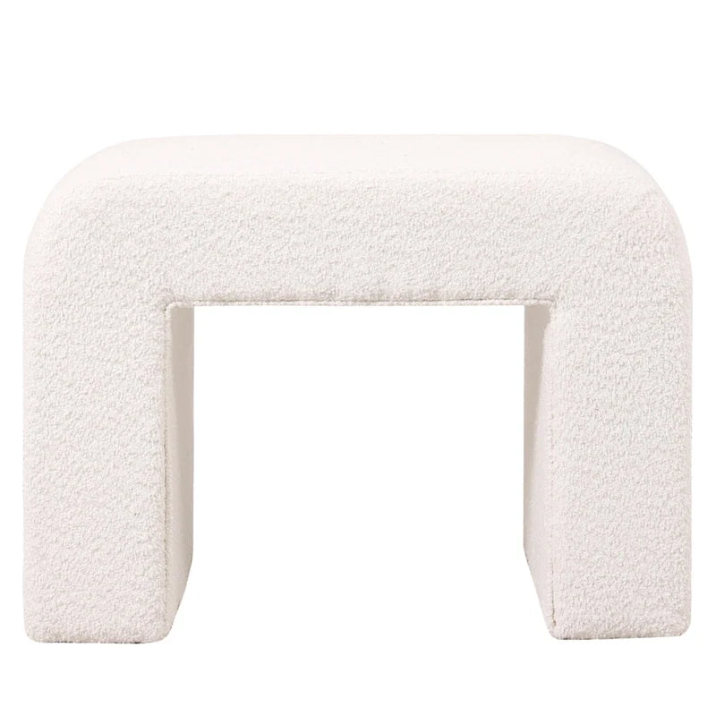 Vint 26  Modern Bench Upholstered in Velvet or Boucle With Padded Foam Seat for Living Room Bedroom Home Office