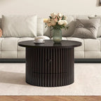 30.5  MDF Coffee Table with Drawer & Slat Base