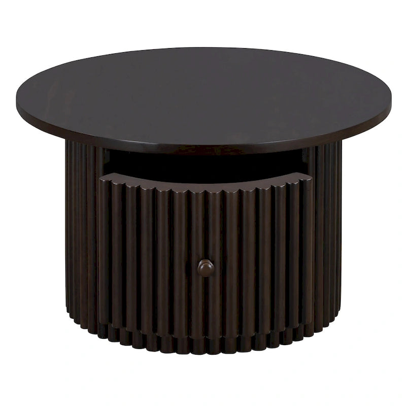 30.5  MDF Coffee Table with Drawer & Slat Base