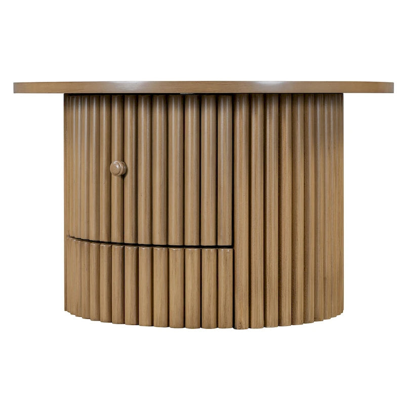 30.5  MDF Coffee Table with Drawer & Slat Base