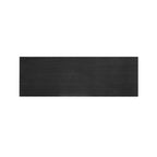 45.5  MDF Retro Console Table with Gold Accents, 2 Storage Drawers and Geometric Design