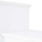 Entertainment Wall Unit with Bridge, Tempered Glass Doors for TVs Up to 70