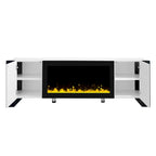 Modern 68.1  Fireplace TV Stand with 2 Large Cabinets for TVs up to 78