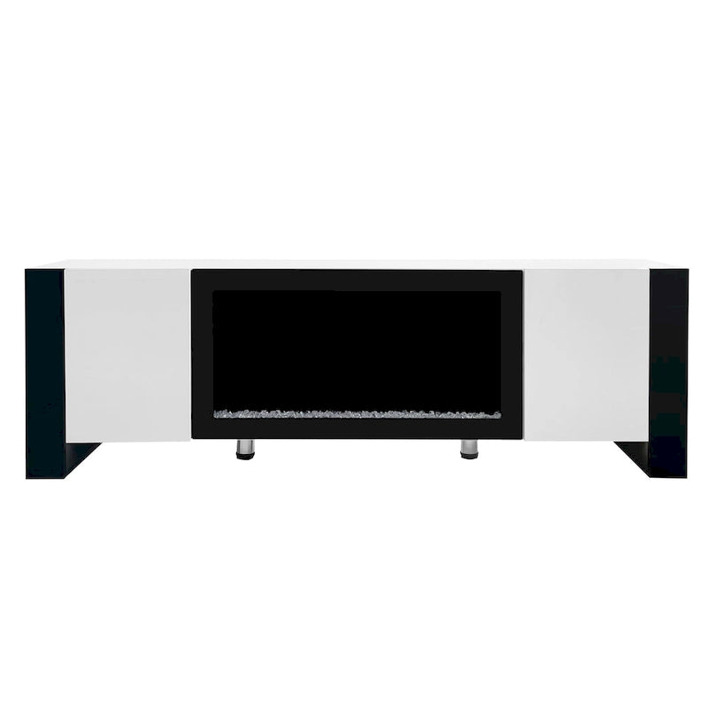 Modern 68.1  Fireplace TV Stand with 2 Large Cabinets for TVs up to 78