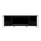 Modern 68.1  Fireplace TV Stand with 2 Large Cabinets for TVs up to 78