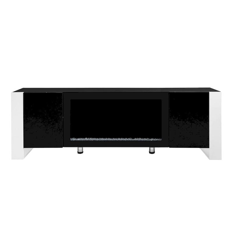 Modern 68.1  Fireplace TV Stand with 2 Large Cabinets for TVs up to 78