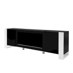 Modern 68.1  Fireplace TV Stand with 2 Large Cabinets for TVs up to 78
