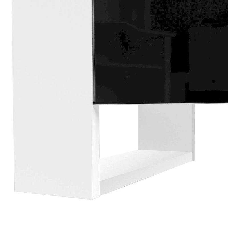 Modern 68.1  Fireplace TV Stand with 2 Large Cabinets for TVs up to 78