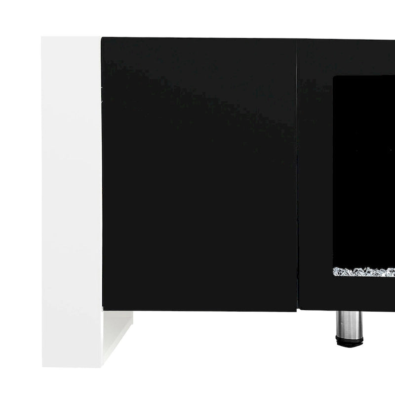 Modern 68.1  Fireplace TV Stand with 2 Large Cabinets for TVs up to 78