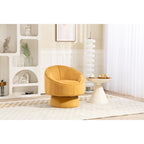 Modern 28.75  Velvet Upholstered 360 Swivel Accent Chair with Wood Frame and Waist Cushion