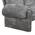 94.1  Chenille L-Shaped Futon Sofa with Adjustable Backrest & Reversible Chaise