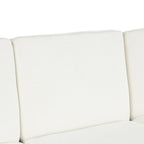 94.1  Chenille L-Shaped Futon Sofa with Adjustable Backrest & Reversible Chaise