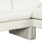 94.1  Chenille L-Shaped Futon Sofa with Adjustable Backrest & Reversible Chaise