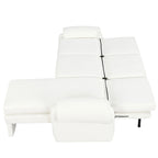 94.1  Chenille L-Shaped Futon Sofa with Adjustable Backrest & Reversible Chaise