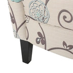 Modern Retro 30.25  High Back Upholstered Arm Chair with Wood Legs for Living Room