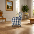 Modern Retro 30.25  High Back Upholstered Arm Chair with Wood Legs for Living Room