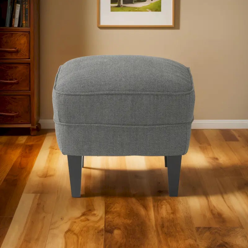 Modern 32.5  Upholstered Club Chair with Ottoman Set amd Nailheads for Living Room