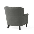 Modern 32.5  Upholstered Club Chair with Ottoman Set amd Nailheads for Living Room