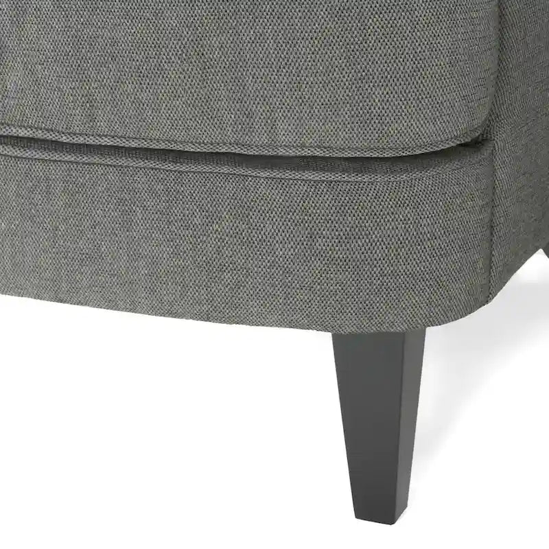 Modern 32.5  Upholstered Club Chair with Ottoman Set amd Nailheads for Living Room