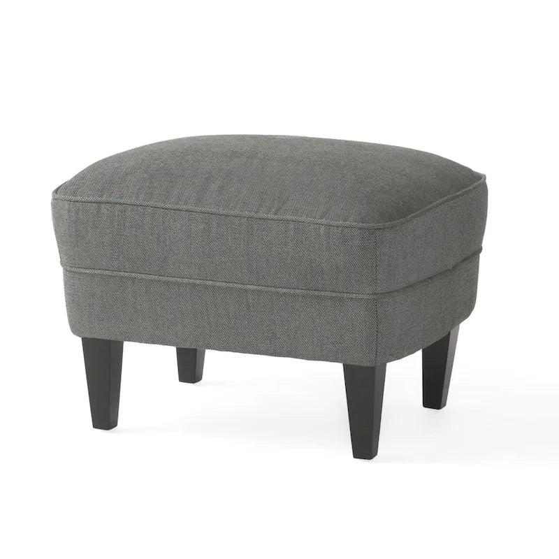 Modern 32.5  Upholstered Club Chair with Ottoman Set amd Nailheads for Living Room