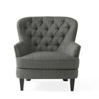 Modern 32.5  Upholstered Club Chair with Ottoman Set amd Nailheads for Living Room