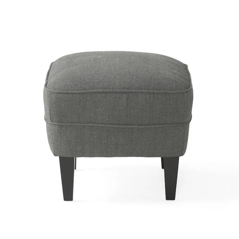Modern 32.5  Upholstered Club Chair with Ottoman Set amd Nailheads for Living Room