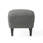 Modern 32.5  Upholstered Club Chair with Ottoman Set amd Nailheads for Living Room