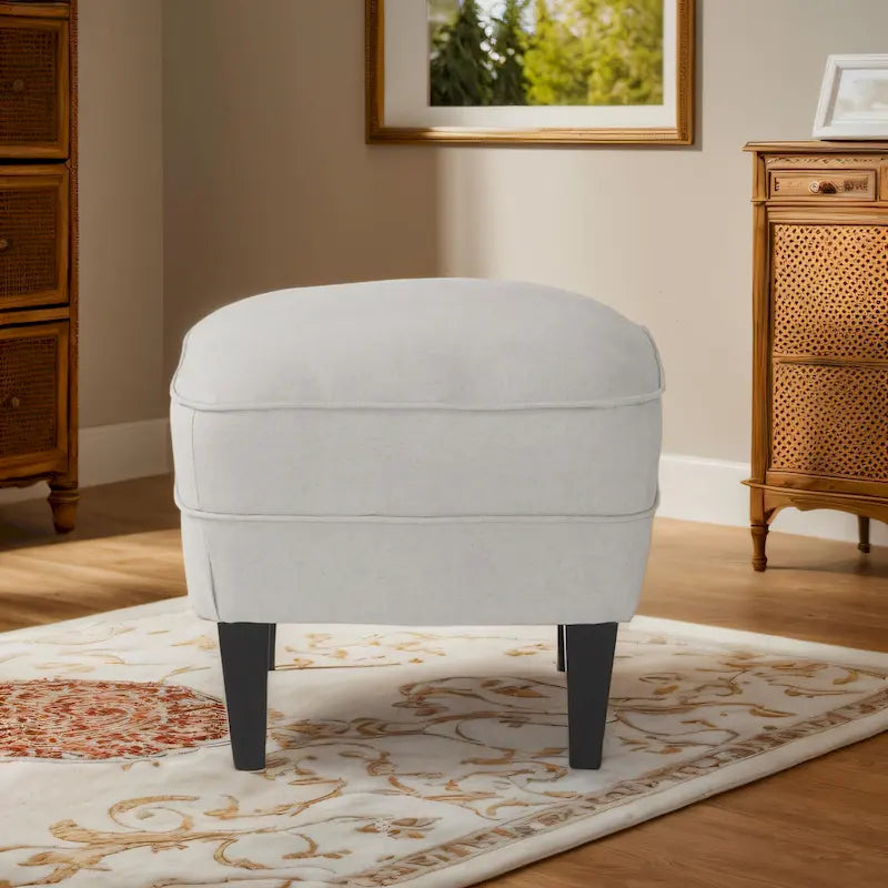 Modern 32.5  Upholstered Club Chair with Ottoman Set amd Nailheads for Living Room
