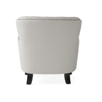 Modern 32.5  Upholstered Club Chair with Ottoman Set amd Nailheads for Living Room