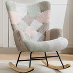 Multicolor Teddy 33.4  Rocking Chair with Glider