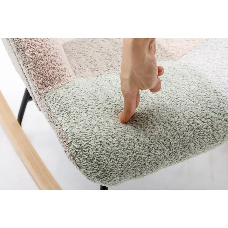 Multicolor Teddy 33.4  Rocking Chair with Glider