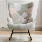 Multicolor Teddy 33.4  Rocking Chair with Glider