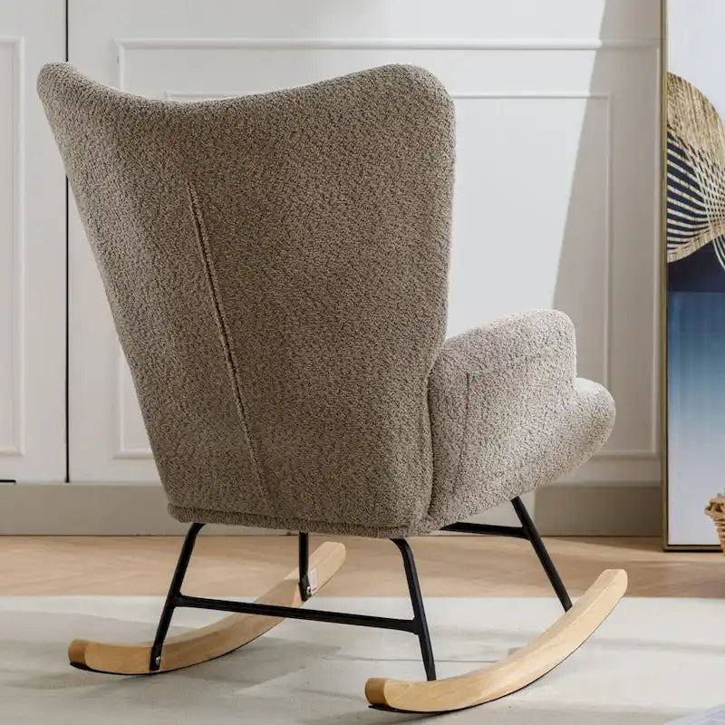 Multicolor Teddy 33.4  Rocking Chair with Glider