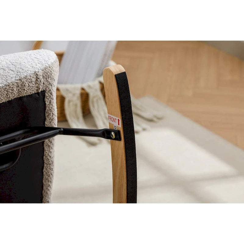 Multicolor Teddy 33.4  Rocking Chair with Glider